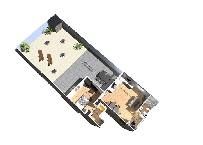 100 Sqm Terrace, Close To The Old Town & Shopping Area & Harbour